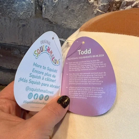 Squishmallows Brown and Cream Chicken Plush - Picture 4 of 5